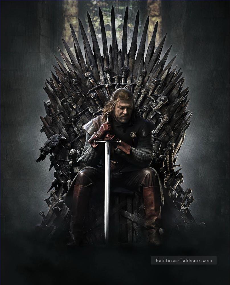 Et si Ned Stark dans le trône de fer Le Trône de fer Peintures à l'huile